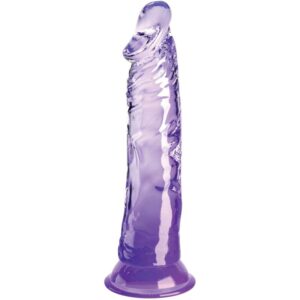 Transparent lila realistisk penis 19,7 cm – King Cock