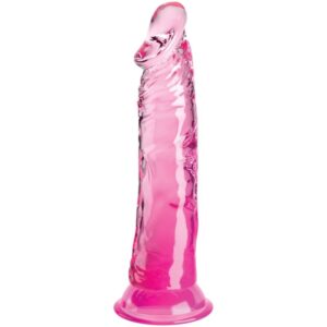 Transparent rosa realistisk penis 19,7 cm – King Cock