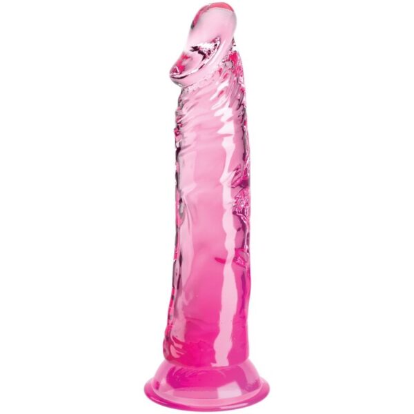 Transparent rosa realistisk penis 19,7 cm – King Cock